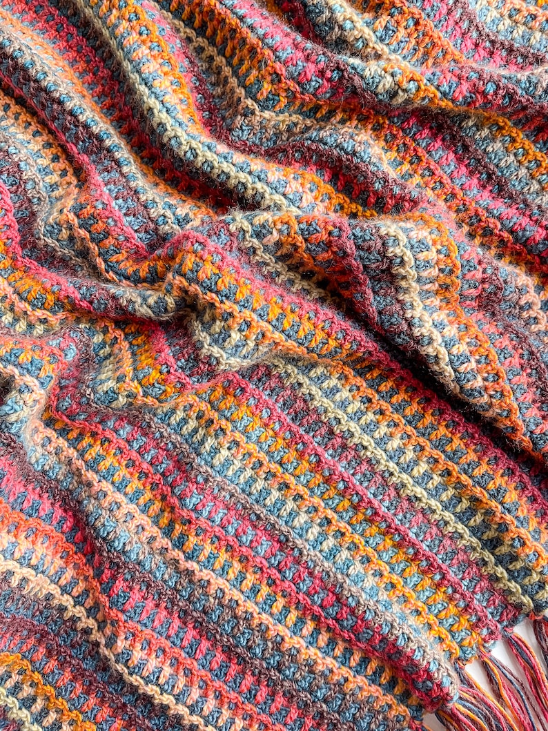 Woven Trail Blanket Crochet Pattern