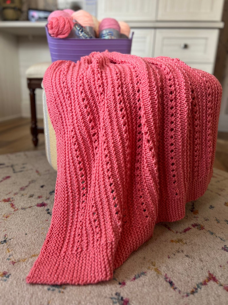 Modern Nest Blanket Knitting Pattern