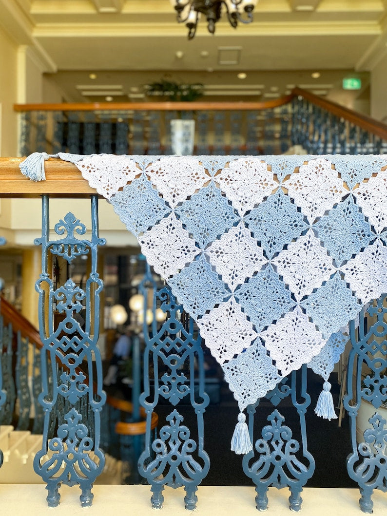 Snowflower Blanket Crochet Pattern