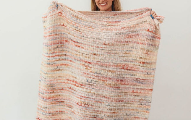 Rosecloud Blanket Knitting Pattern