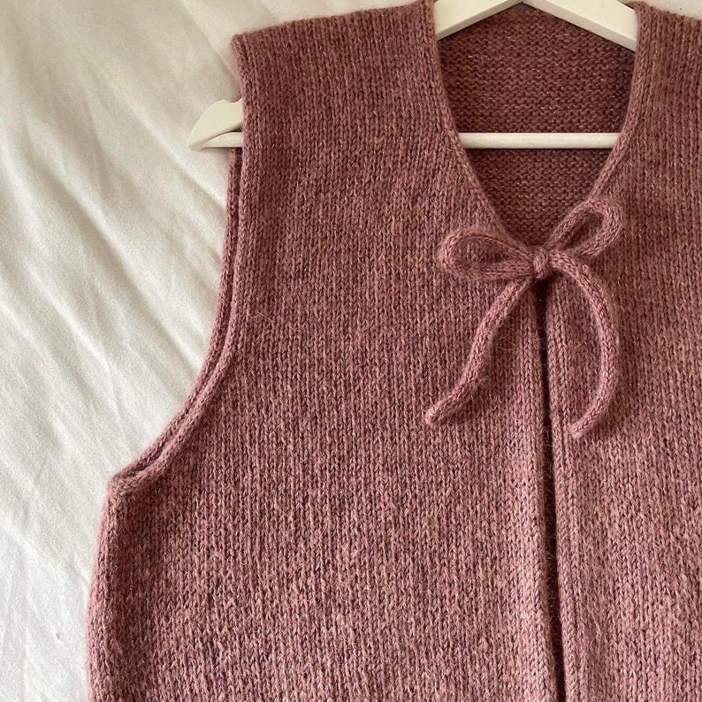 Roselle Vest Knitting Pattern