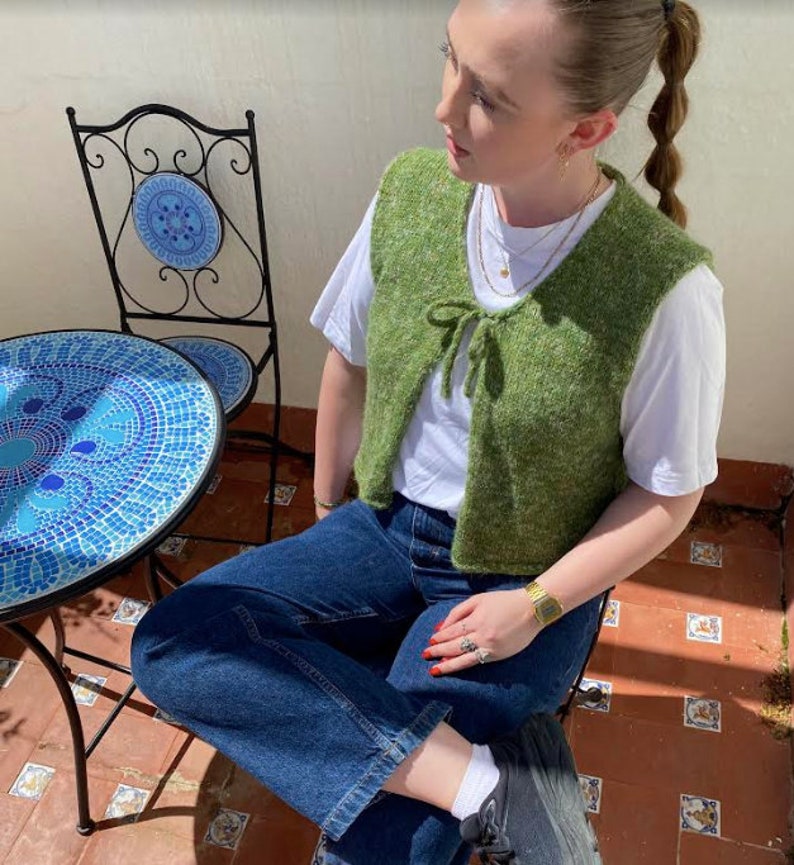 Roselle Vest Knitting Pattern