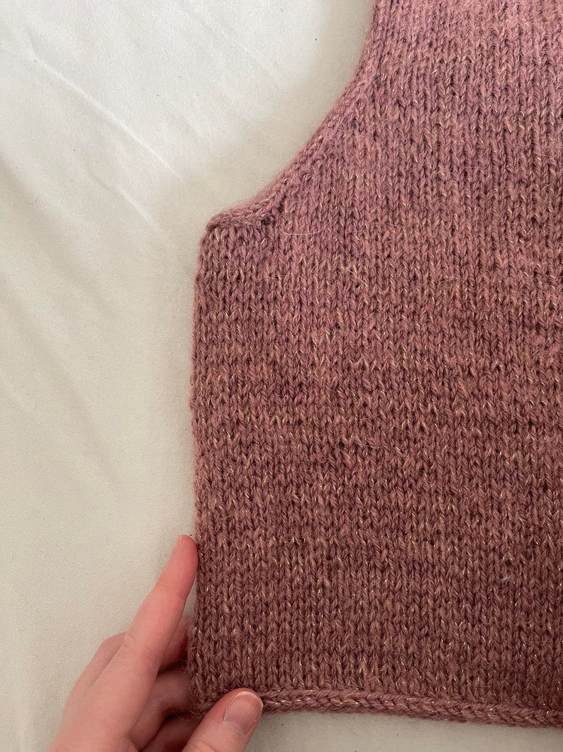 Roselle Vest Knitting Pattern