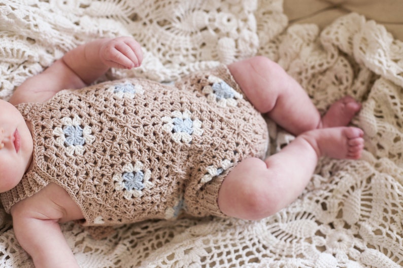 Sweet Bloom Romper Crochet Pattern