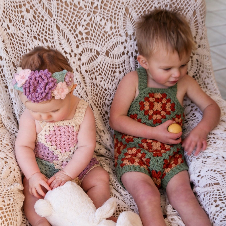 Sweet Bloom Romper Crochet Pattern
