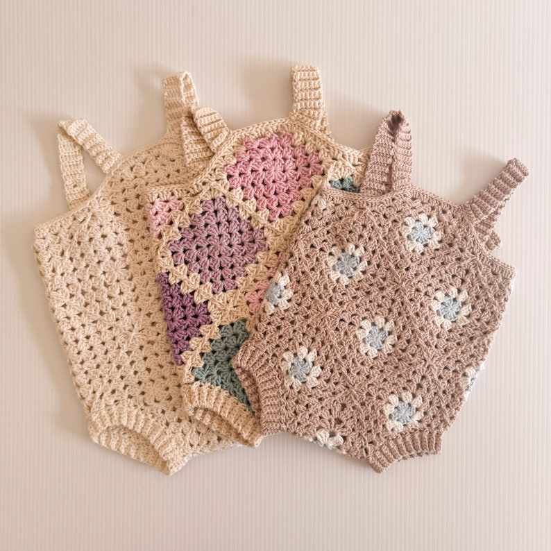 Sweet Bloom Romper Crochet Pattern