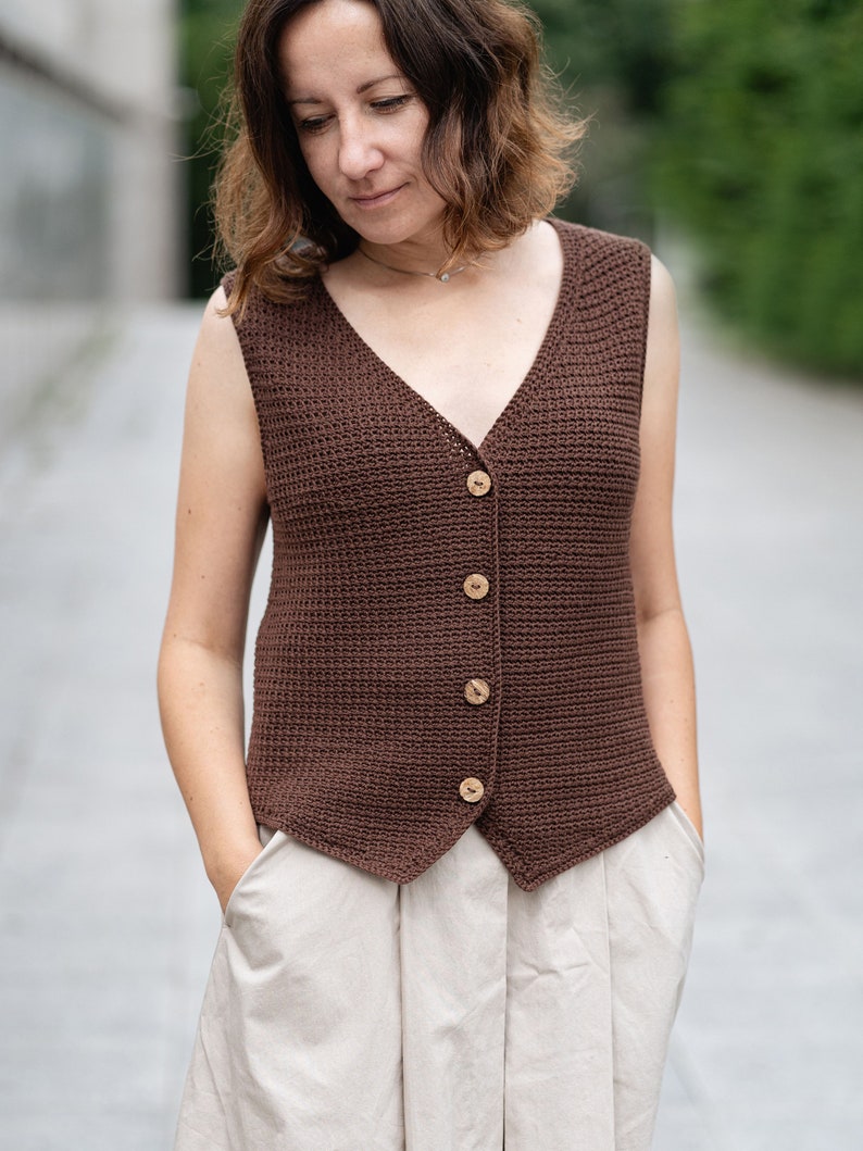 Chestnut Waistcoat Crochet Pattern