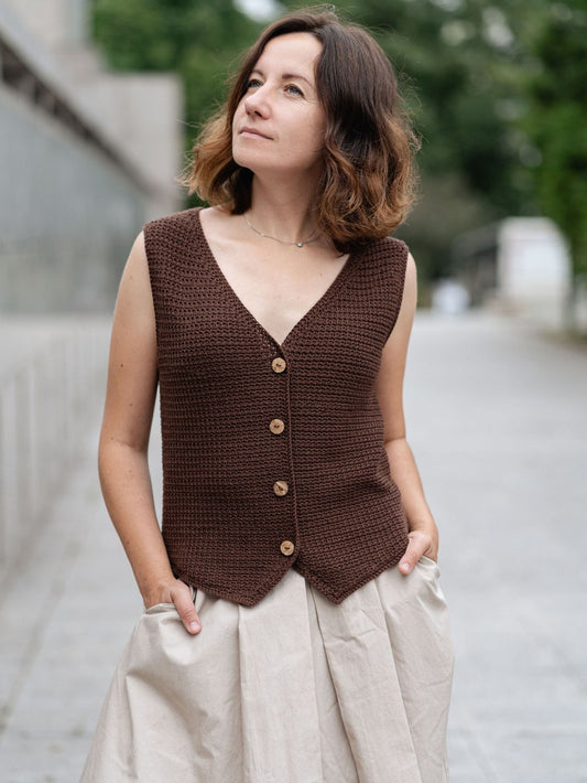 Chestnut Waistcoat Crochet Pattern
