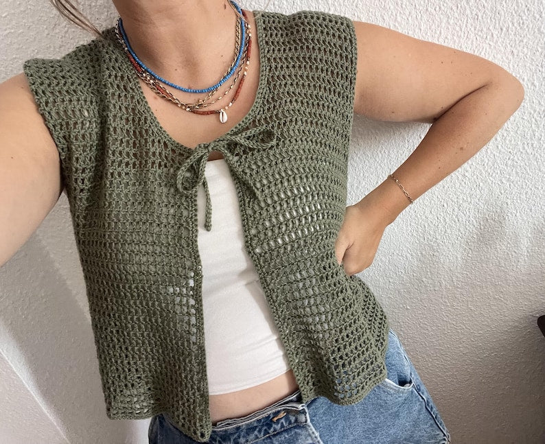Fernveil Vest Crochet Pattern