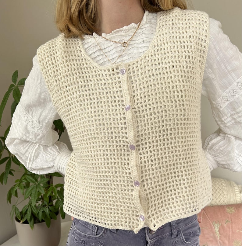 Fernveil Vest Crochet Pattern