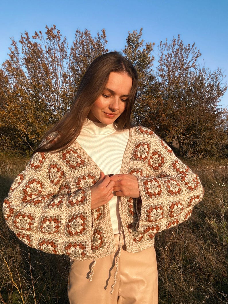 Rustleaf Cardigan Crochet Pattern