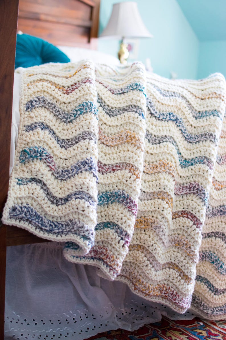 Snowdrift Blanket Crochet Pattern