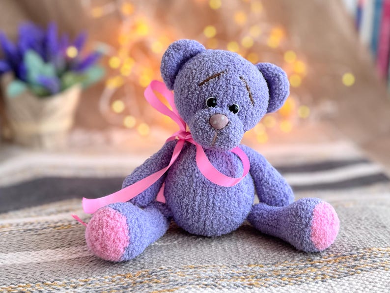 Binky Bear Knitting Pattern