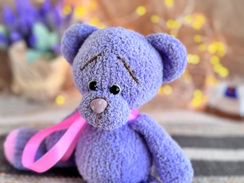 Binky Bear Knitting Pattern