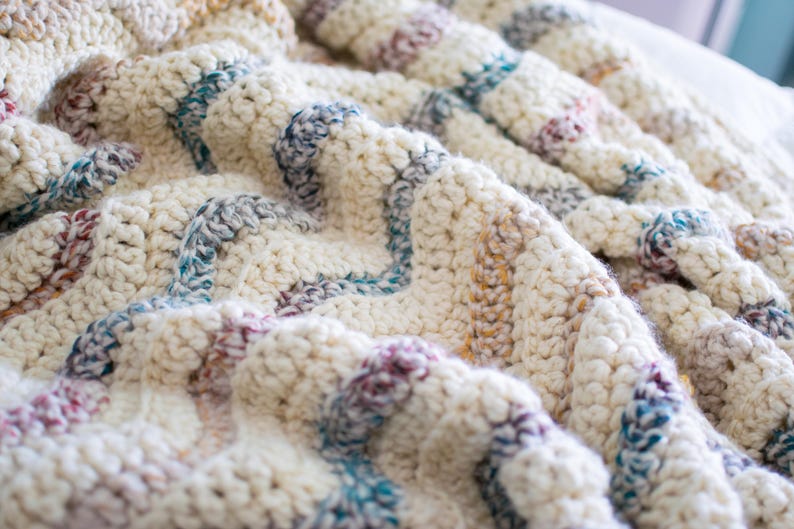 Snowdrift Blanket Crochet Pattern