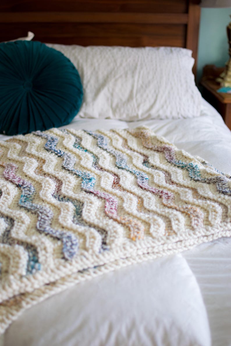 Snowdrift Blanket Crochet Pattern