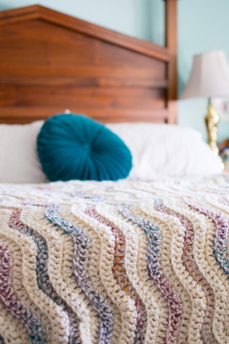 Snowdrift Blanket Crochet Pattern