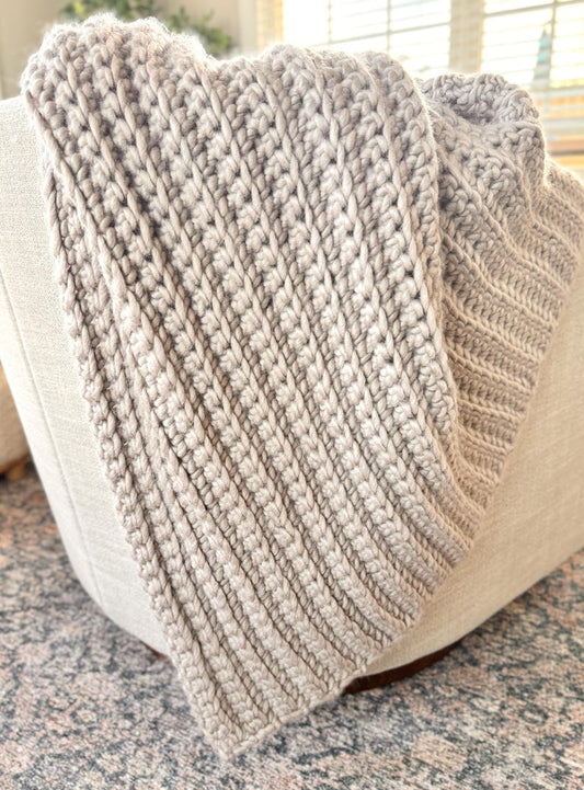 Ivory Ridge Throw Crochet Pattern