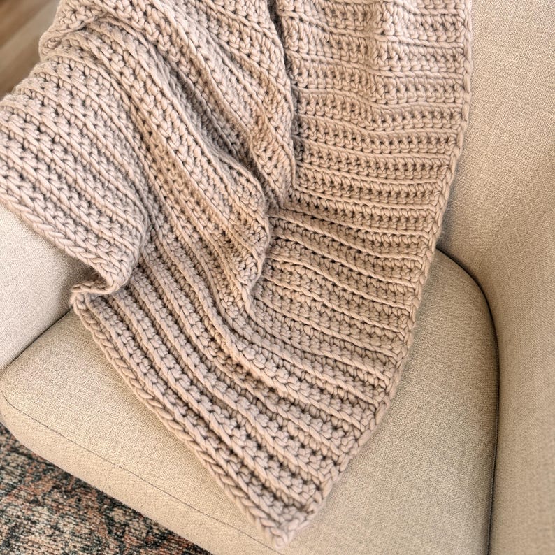 Ivory Ridge Throw Crochet Pattern