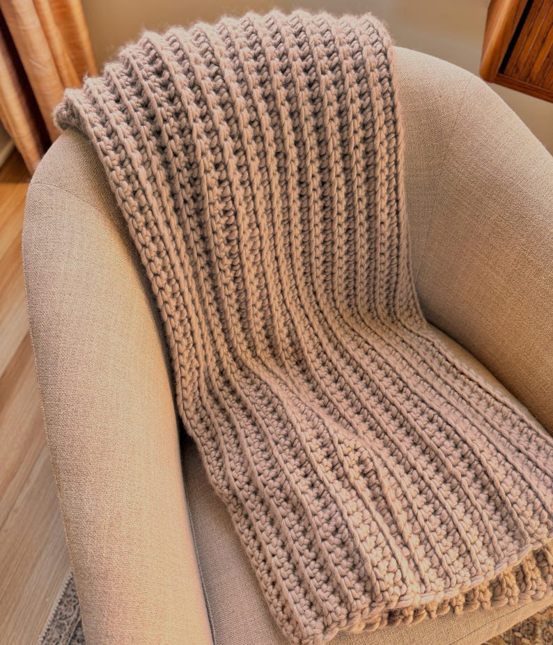 Ivory Ridge Throw Crochet Pattern