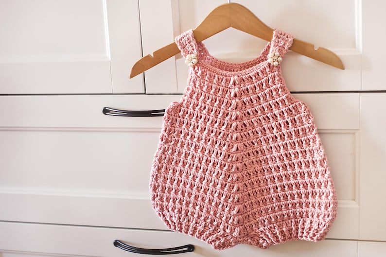 Rosy Romper Crochet Pattern