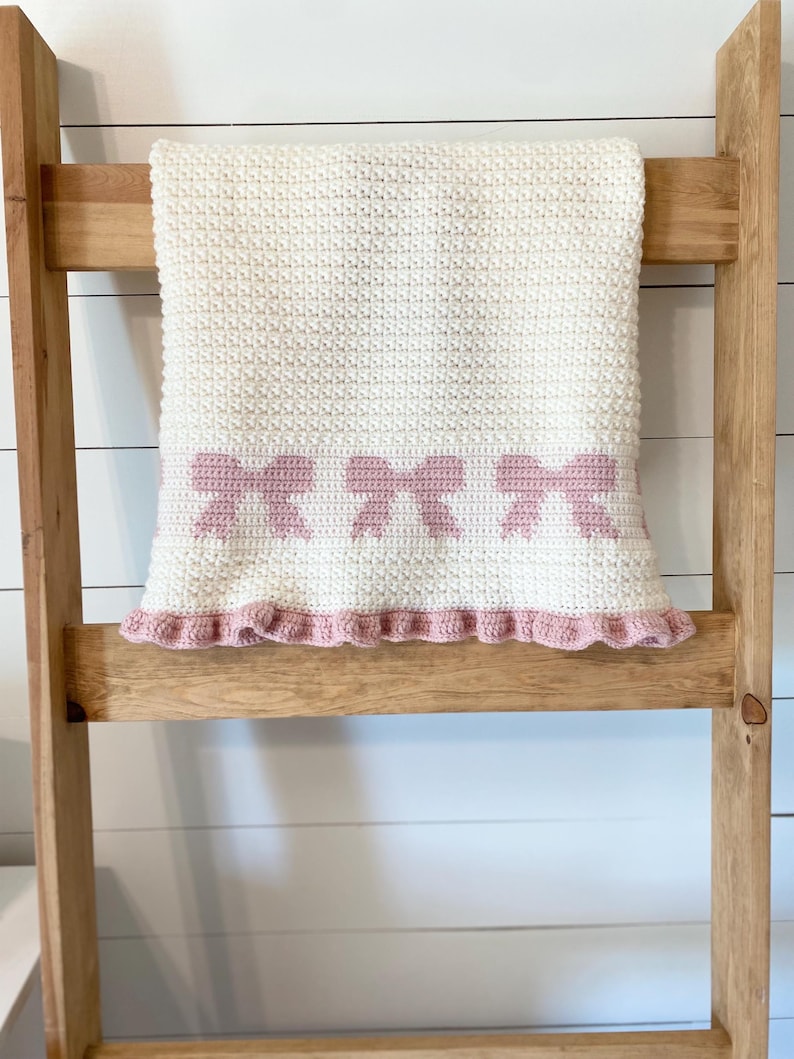 Bow Bliss Blanket Crochet Pattern