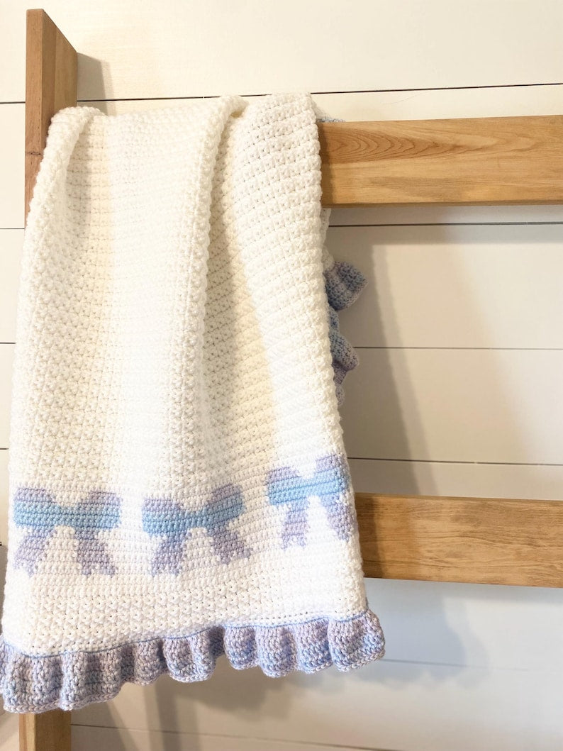 Bow Bliss Blanket Crochet Pattern