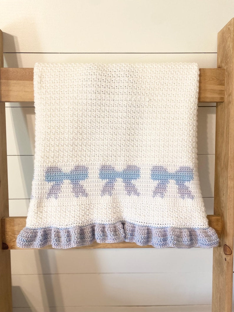 Bow Bliss Blanket Crochet Pattern