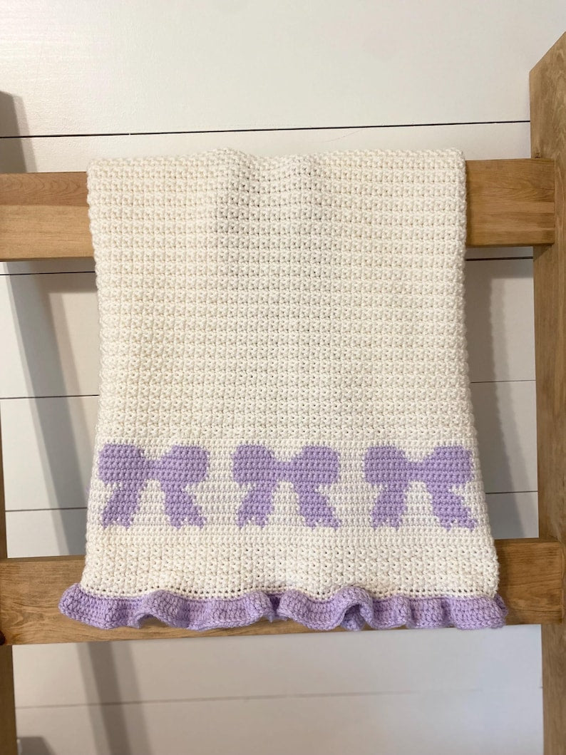 Bow Bliss Blanket Crochet Pattern