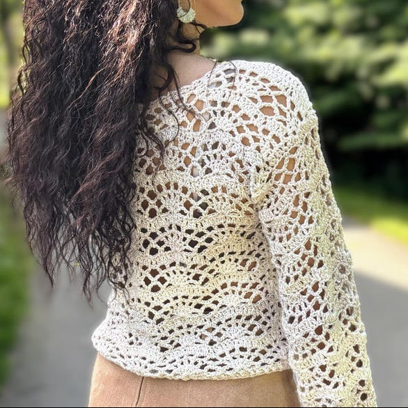 Beach Lace Sweater Crochet Pattern