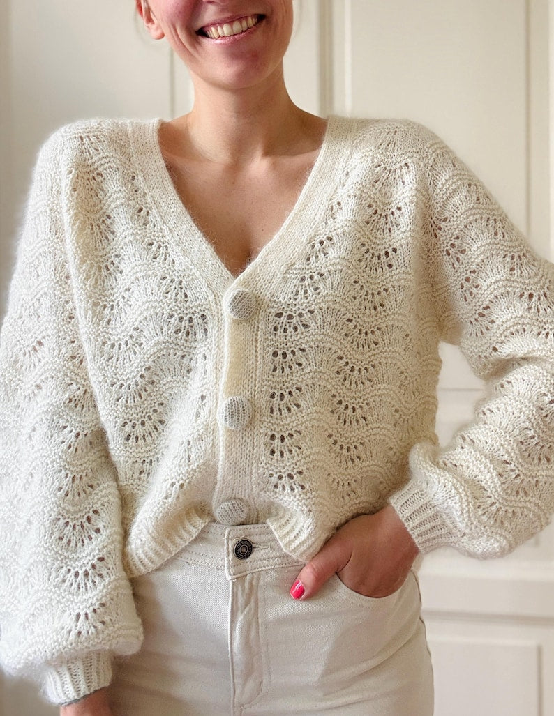 Pearlwave Cardigan Knitting Pattern