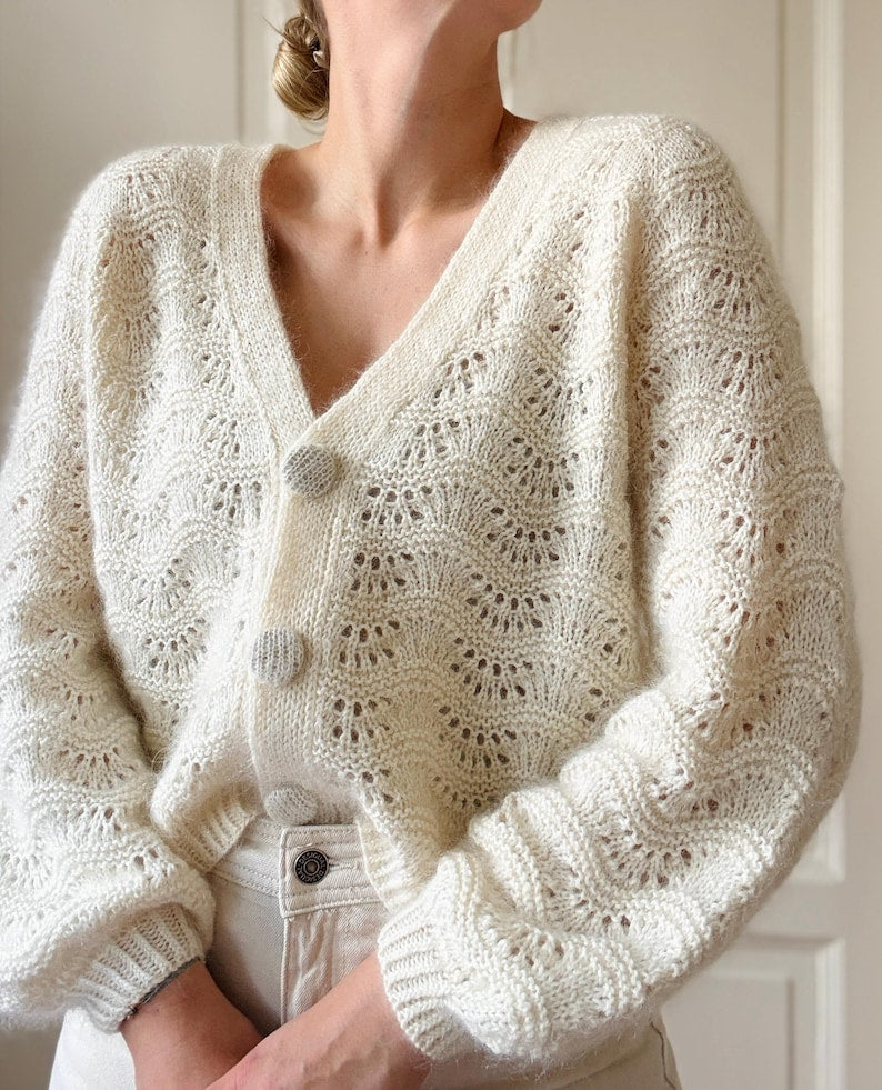 Pearlwave Cardigan Knitting Pattern