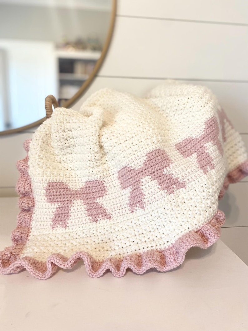 Bow Bliss Blanket Crochet Pattern
