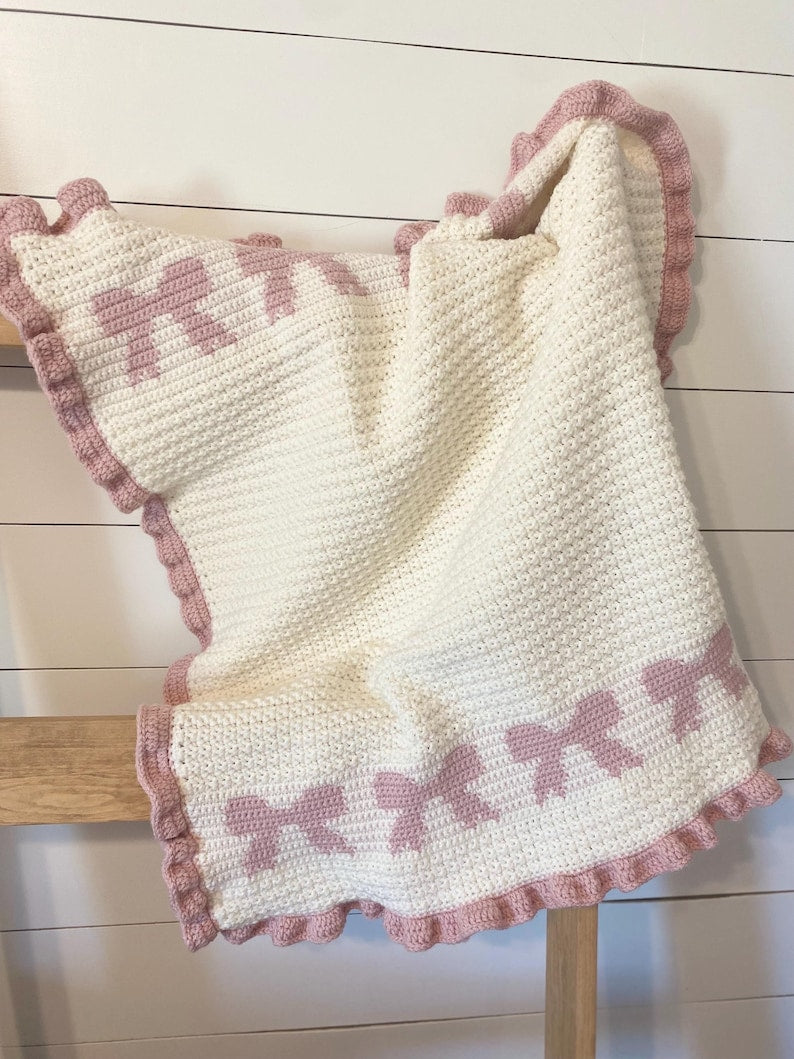 Bow Bliss Blanket Crochet Pattern