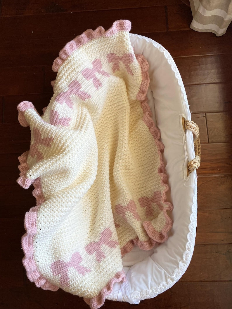 Bow Bliss Blanket Crochet Pattern