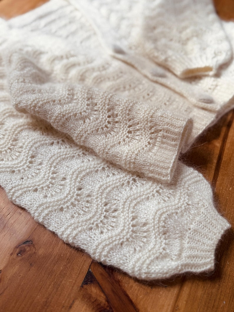 Pearlwave Cardigan Knitting Pattern