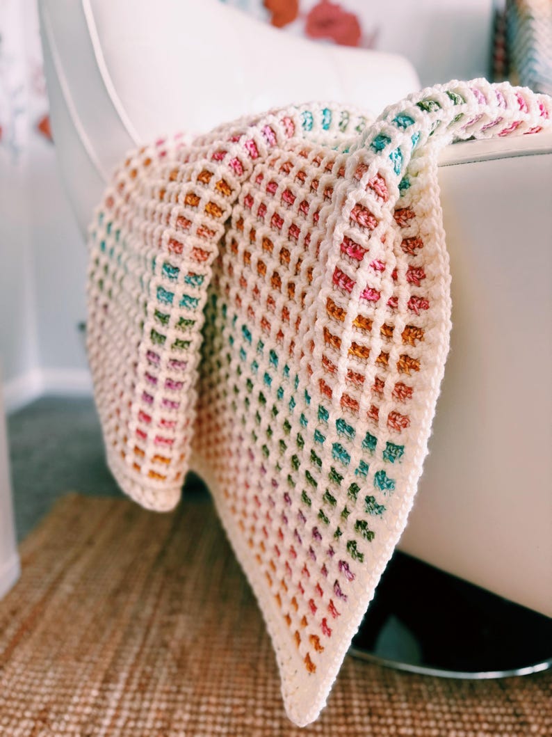 Brightloom Blanket Crochet Pattern