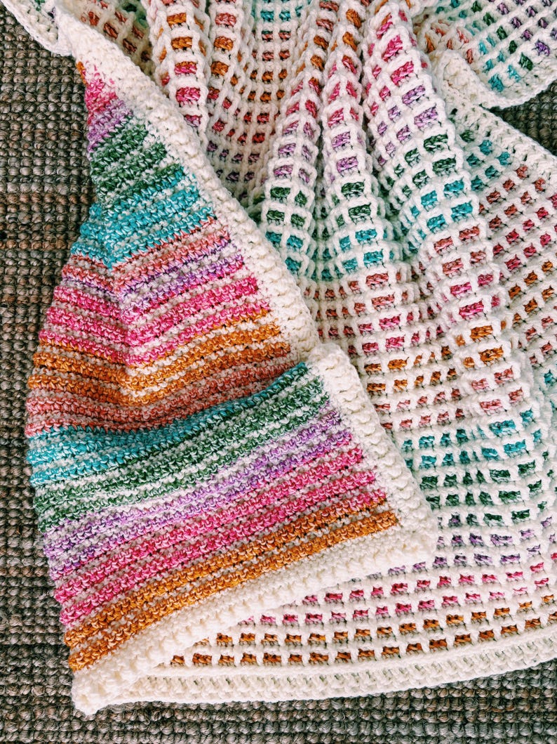 Brightloom Blanket Crochet Pattern