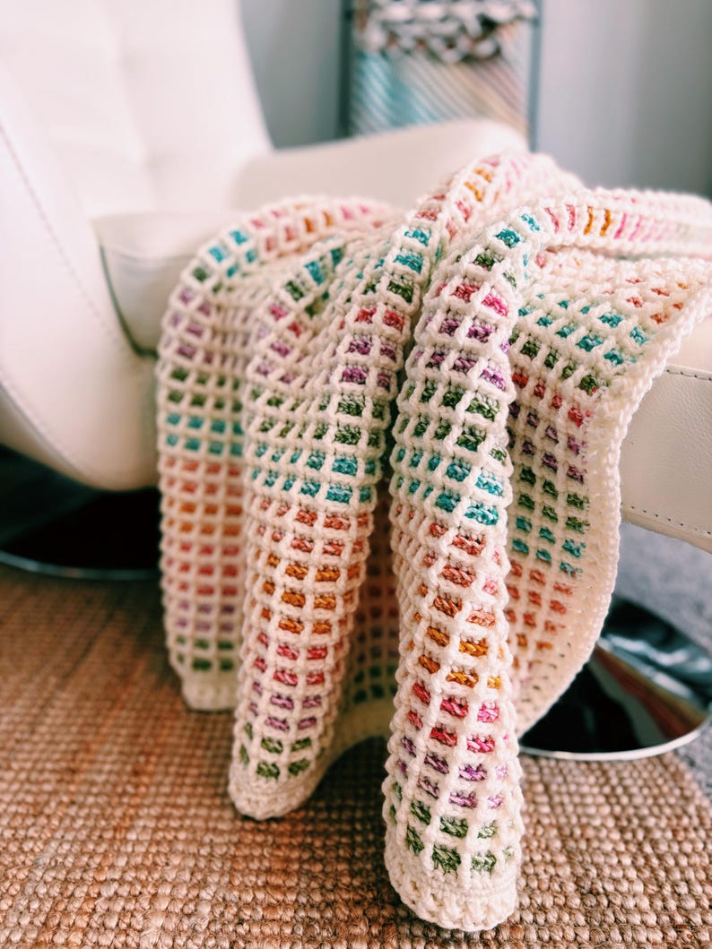 Brightloom Blanket Crochet Pattern