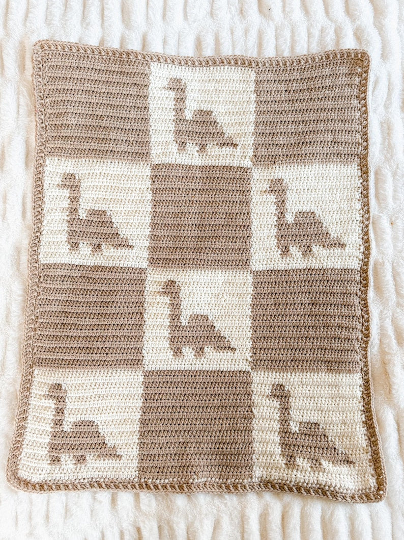 Dino Blanket Crochet Pattern