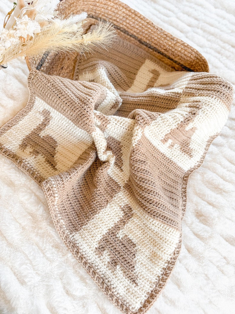 Dino Blanket Crochet Pattern