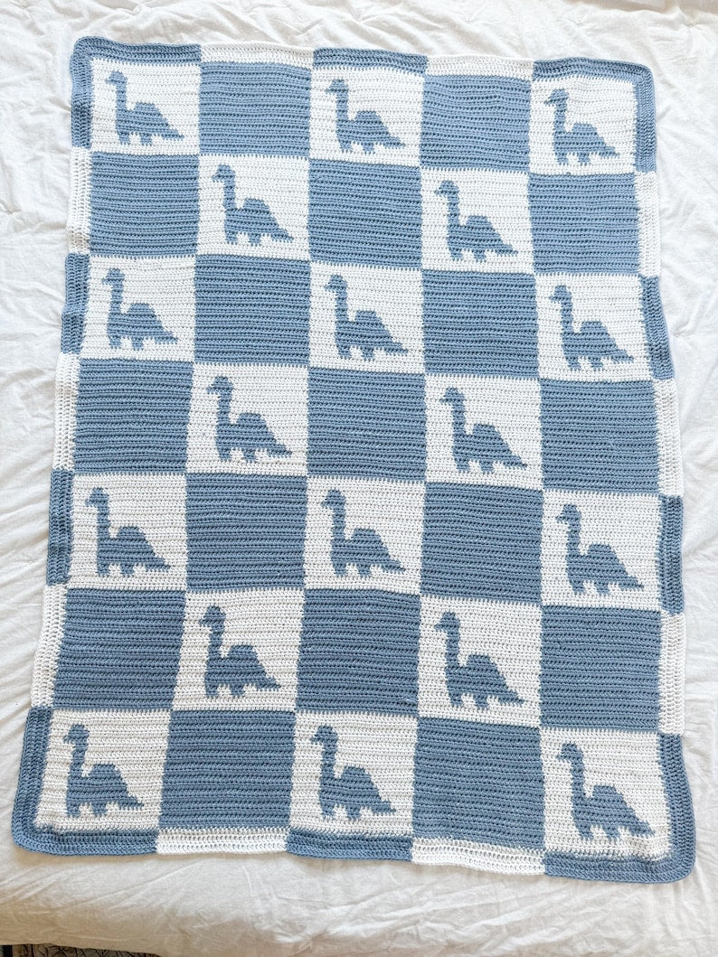 Dino Blanket Crochet Pattern