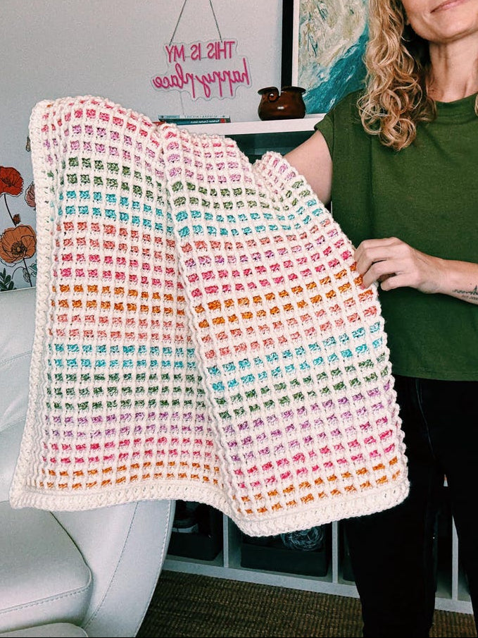 Brightloom Blanket Crochet Pattern
