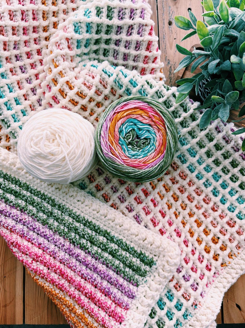 Brightloom Blanket Crochet Pattern