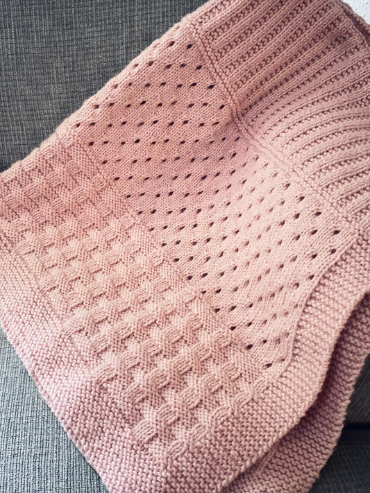 Rosy Fields Blanket Knitting Pattern