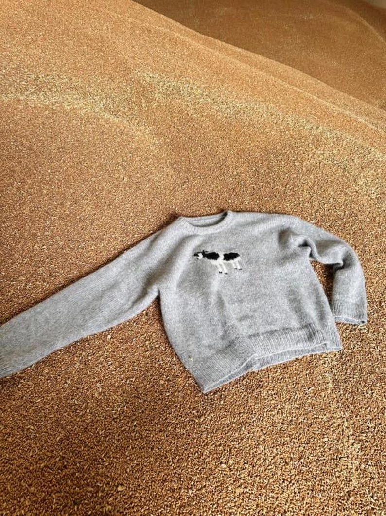 Cow Sweater Knitting Pattern