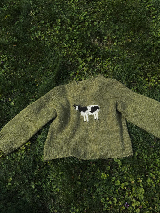 Cow Sweater Knitting Pattern