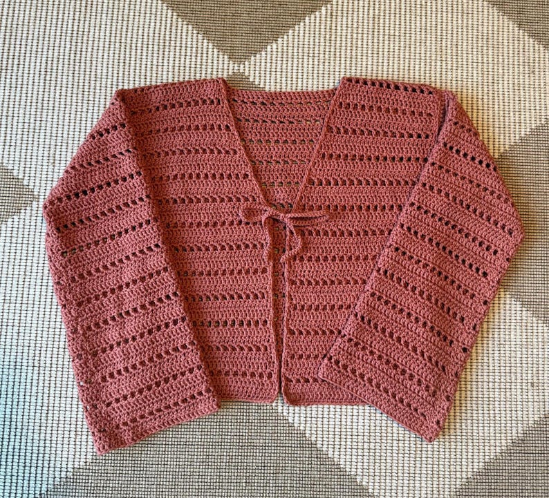 Dustrose Cardigan Crochet Pattern