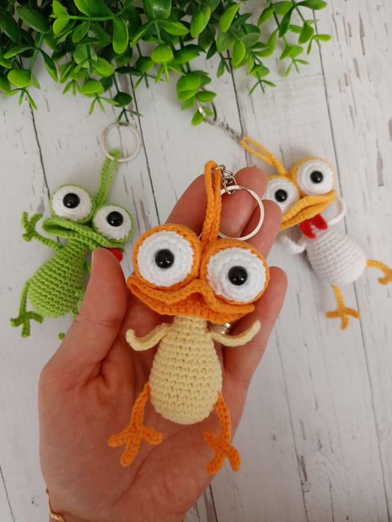 Farm Animal Keychain Crochet Pattern