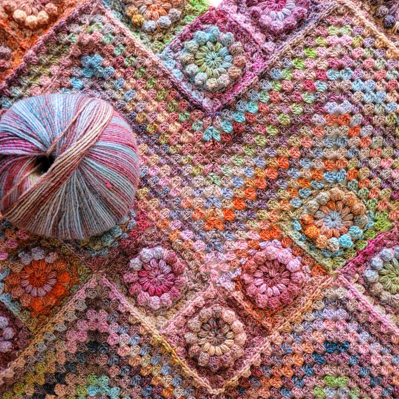 Bloomscape Blanket Crochet Pattern